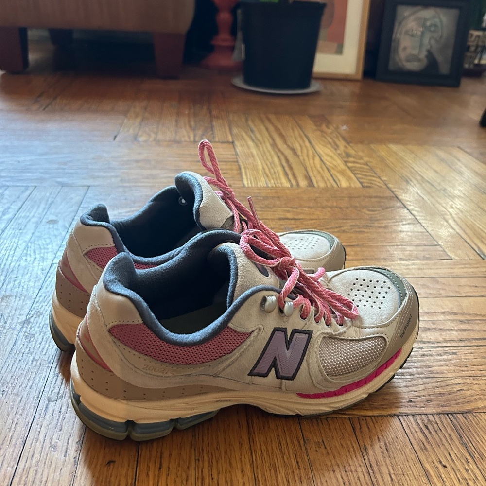 New Balance Pink and Gray Running Shoes